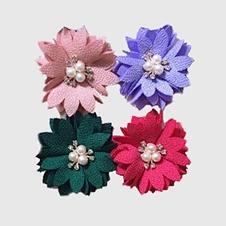 handmade card with flowers